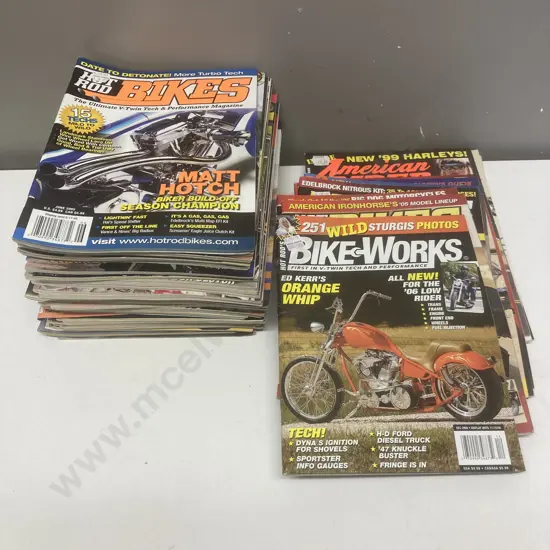 Box Lot Hot Rod Bikes & American Rider Etc Magazines
