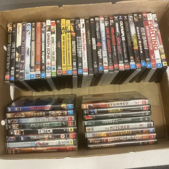 Box Lot 47 DVD's - War, SOA, General Etc