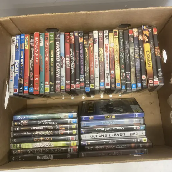 Box Lot 45 DVD's - Comedy, NZ, Westerns, Etc