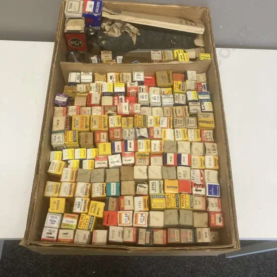 Box Lot Assorted Valves, Tubes Etc