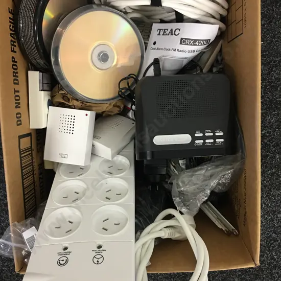 Teac Radio Alarm Clock, HPM Door Bells, Goldair Power Board Etc