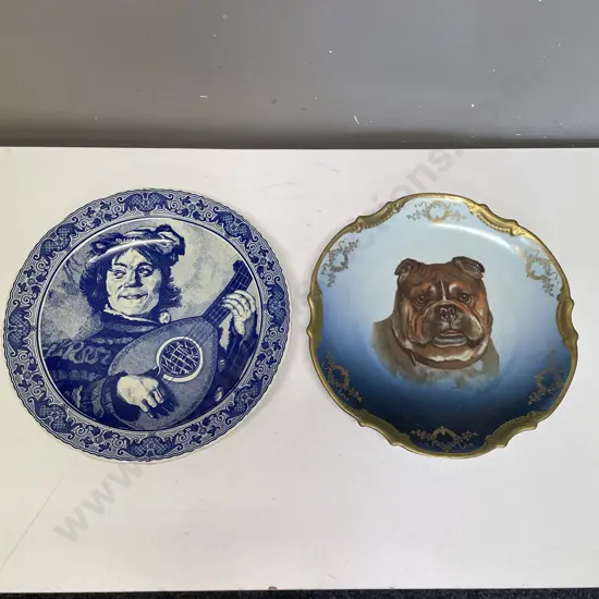 Two Large Decorative Wall Plaques Dia30cm