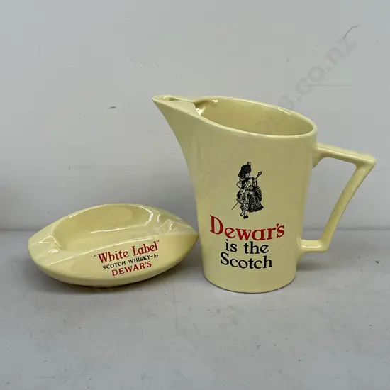 Vintage Wade Dewar's Scotch Whisky Jug H16.5cm with Ashtray