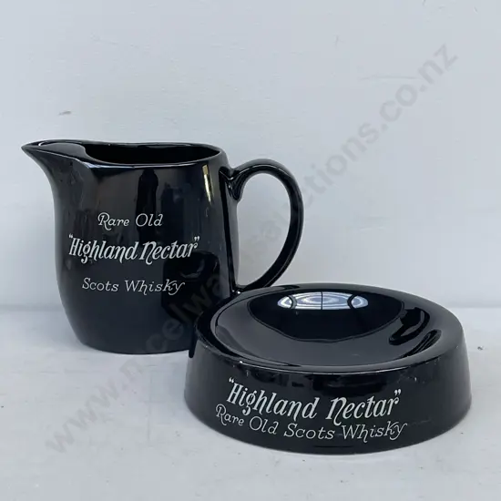 Vintage Wade "Rare Old Highland Nectar" Scots Whisky Jug H12cm and Ashtray
