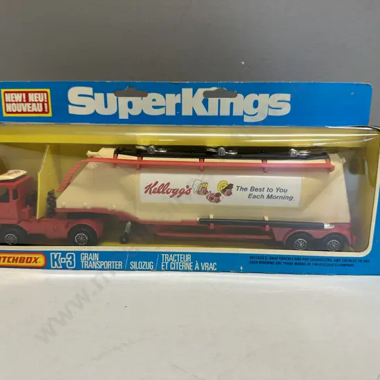 Vintage Matchbox SuperKings K-3 Kellogg's Bedford Grain Transporter By Lesney, 1980