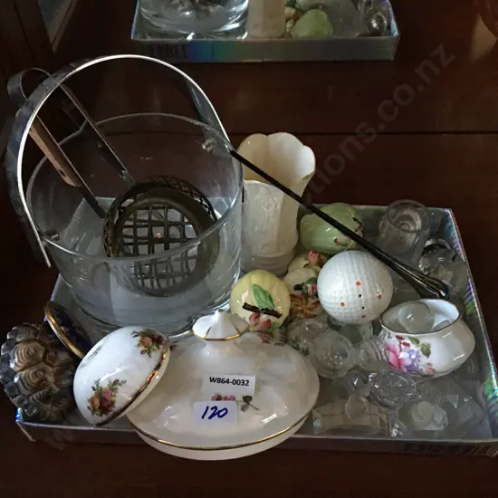 Selection of Vintage Items Including Ice Bucket, Derby Posies Dish Etc