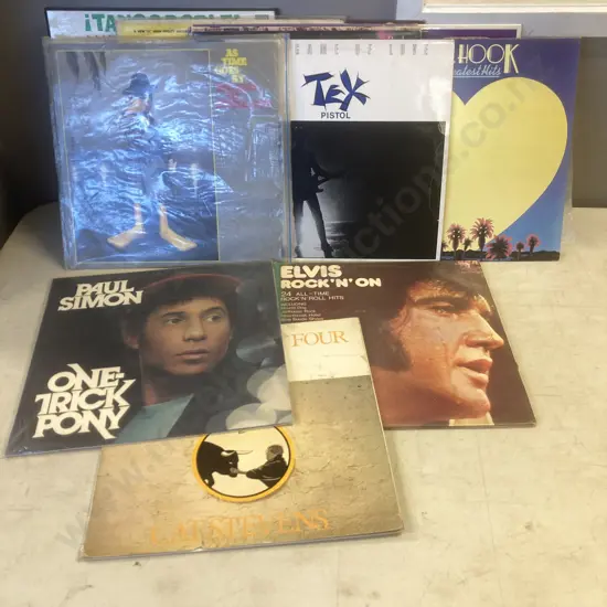 20 Assorted LPs - Tex Pistol The Game Of Love, Little Feat As Time Goes By, Paul Simon One Trick Pony, Cat Stevens Etc