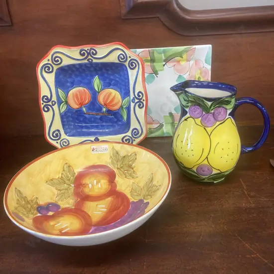 Platters, Bowl & Jug, Some Maxwell Williams