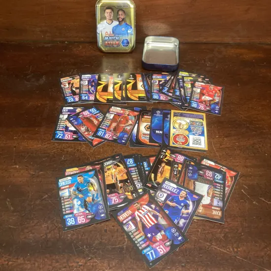 Match Attax Trading Cards With Season 2019/20 Collectors Tin, PS Memory Card & MadCatz PS2 MagicGate Memory Card