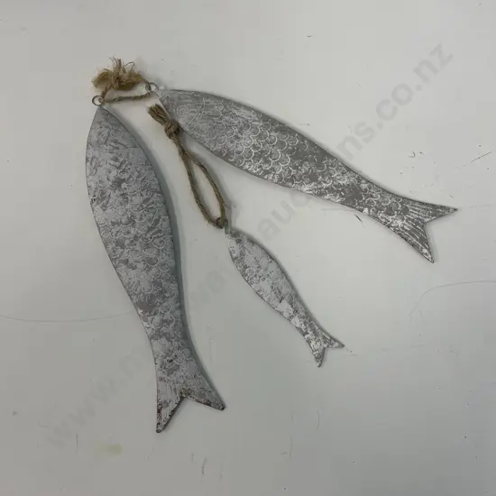 Ornamental Metal Fish on Rope
