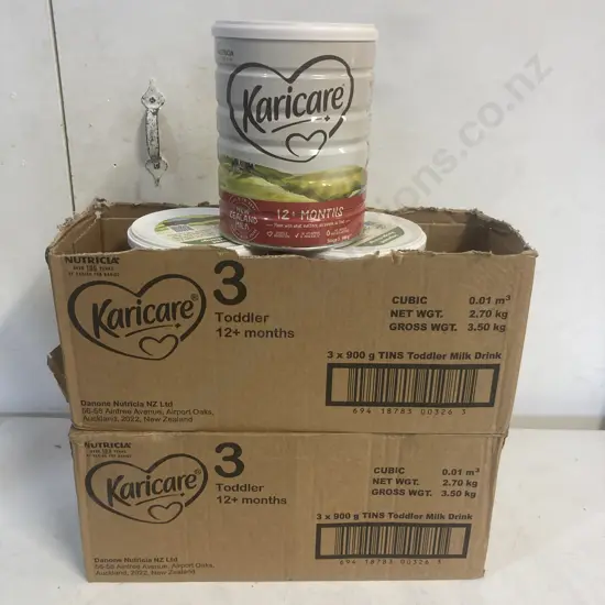 Karicare 3 Toddler 6 x 900g Tins Toddler Milk Drink, BB 12/8/25