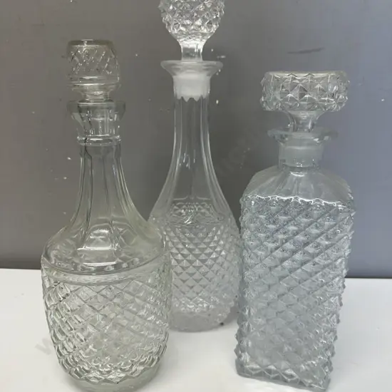Vintage Decanters x 3