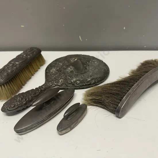 Vintage Items Including Mirror, Brush, Etc Some Hallmarked