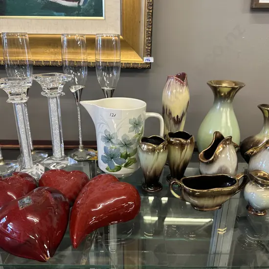 Selection Of West German Drip Glaze Items Etc
