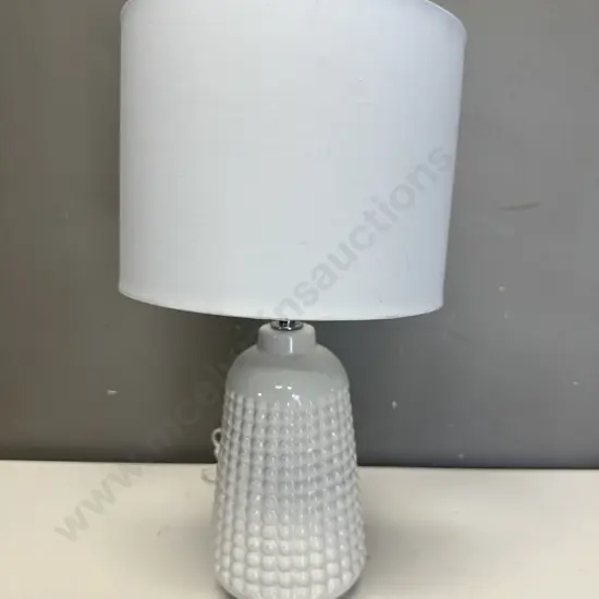 White Verve Design Table Lamp H39cm.
