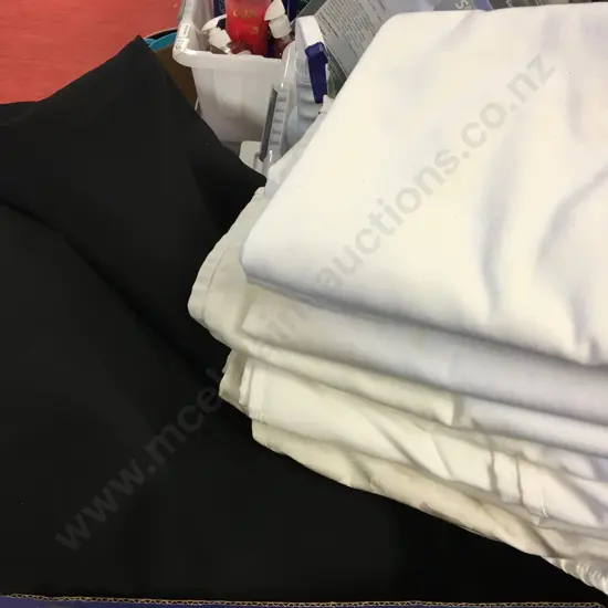 Assorted Black & White Table Cloths
