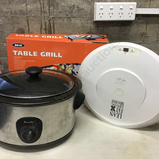 George Foreman Grill, Breville Crockpot & Brio Table Grill