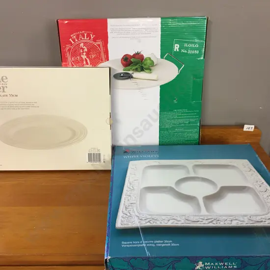 Serving Dishes & Pizza Stone