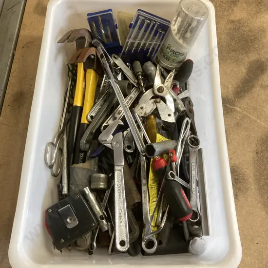 Clear Bin Assorted Tools