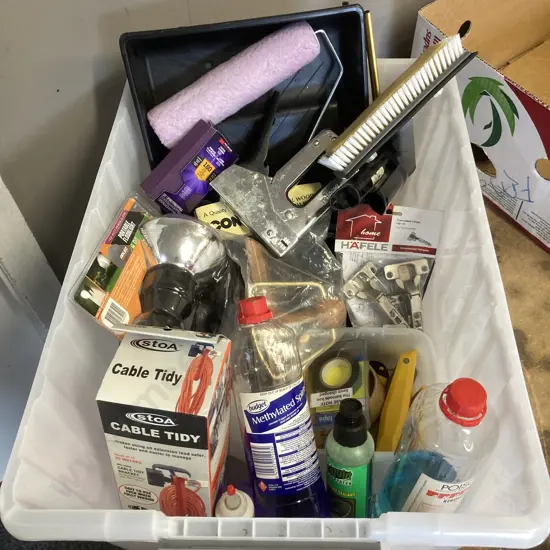 Clear Bin Painting, New Fittings, Cable Tidy Etc