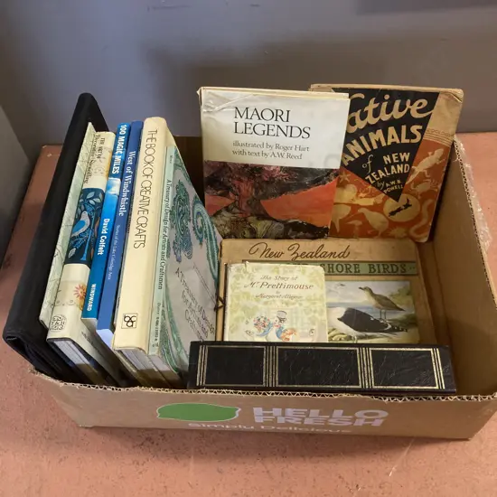 Box Lot Books, Photo Album Etc