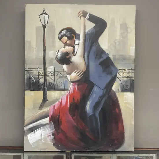 Original Tango Oil On Canvas. 120 x 90cm