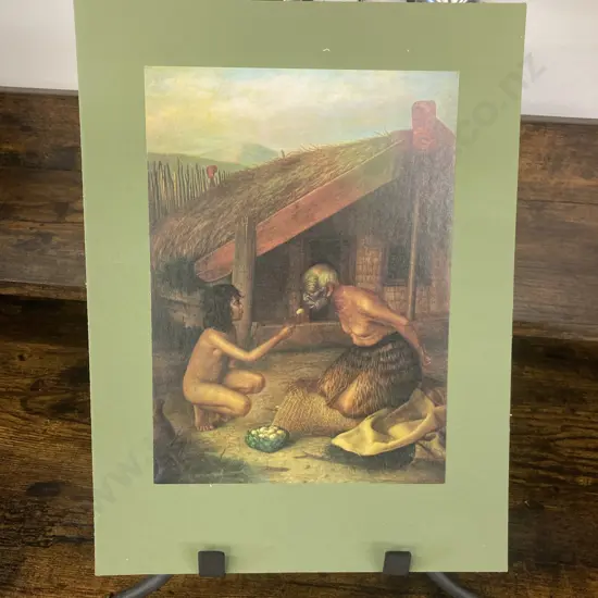 Gottfried Lindauer Print Tohunga Under Tapu,1901. 33 x 25cm