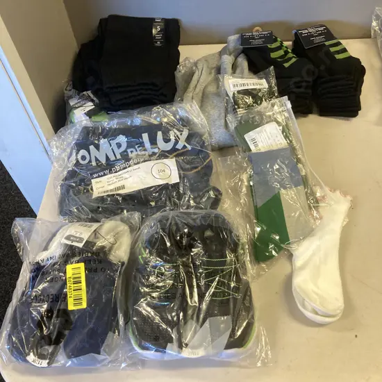 Kids Shoes, Socks, Track Pants Etc