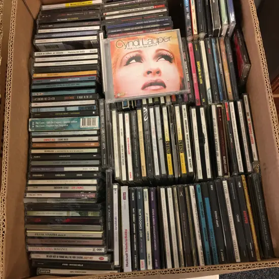 Assorted CDs Including Cyndi Lauper Etc
