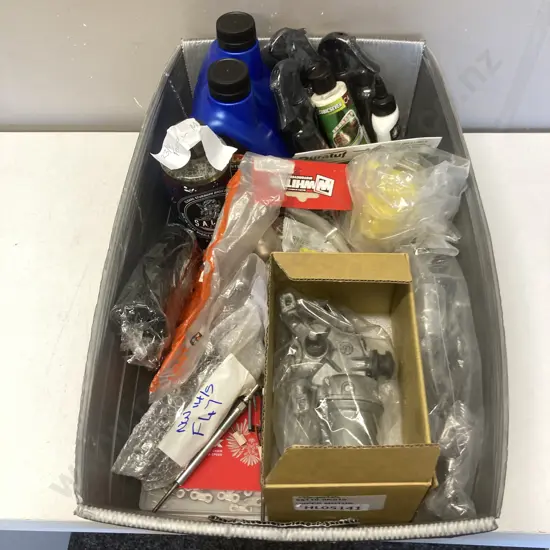Box Lot Compressor Oils, Chain Etc
