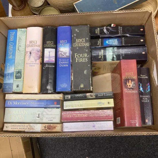 Box Lot Books - Courtenay, Morrissey Etc