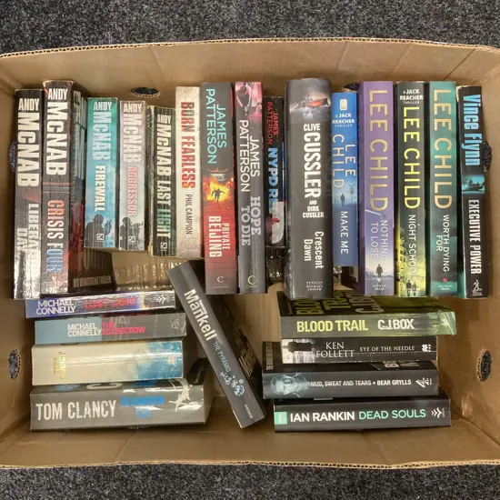 Box Lot Books - Lee Child, Box, Patterson, McNab Etc