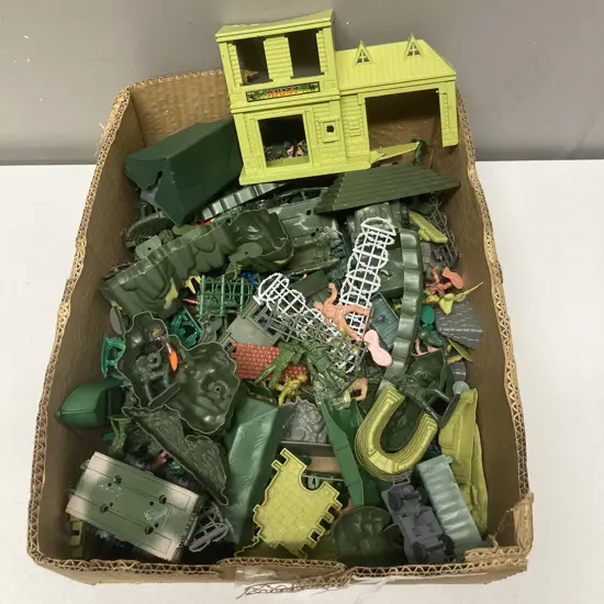 Box Lot Plastic Army Toys