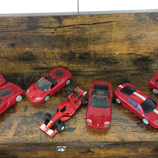 Selection of Red Model Cars