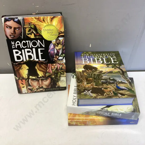The Action Bible God's Redemptive Story (Action Bible) Illustarted By Sergio Cariello, Illustrated Children's Bible Etc