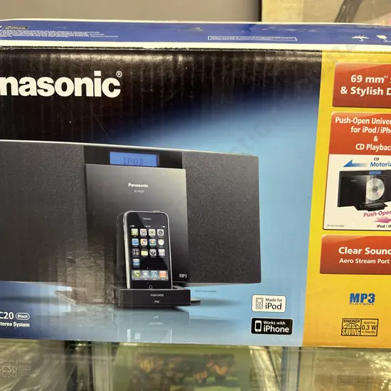 Panasonic Compact Stereo System Model # SC-HC20 In Box