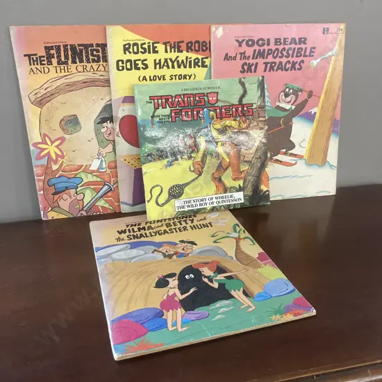 Transformers: The Story of Wheelie & 4 x The Flintstones, Yogi Bear, Etc Unable to sell Donated