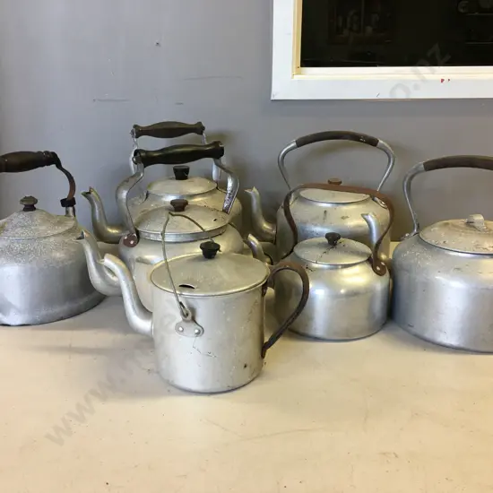 Selection Of Vintage Tea Kettles 