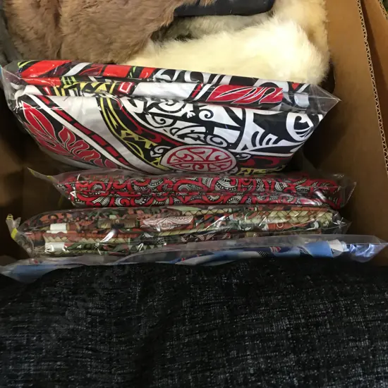 Box Lot Assorted Fabric, Kiwi Design & Fur