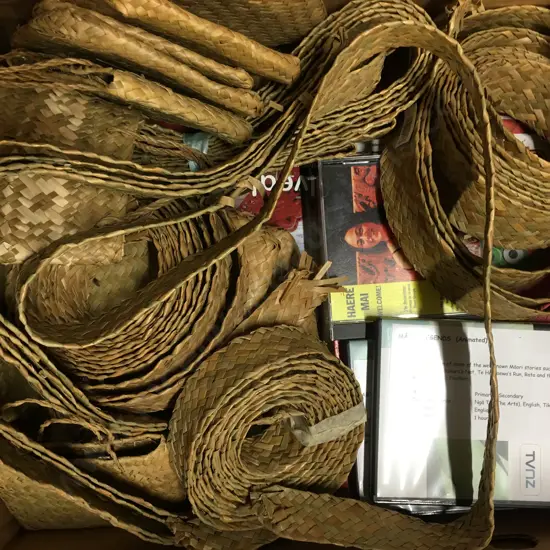 Box Lot Woven Flax Items & Kiwi Stuff