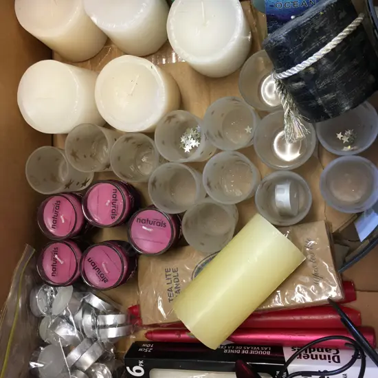 Box Lot Candles & Holders