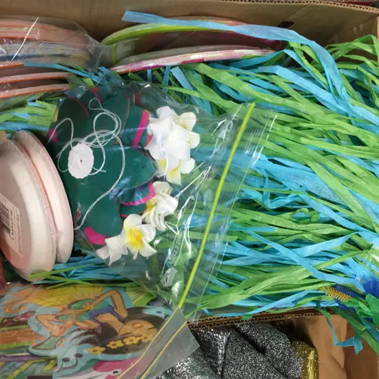 Box Lot Aloha Birthday Items