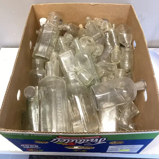 Box Lot Glass Bottles