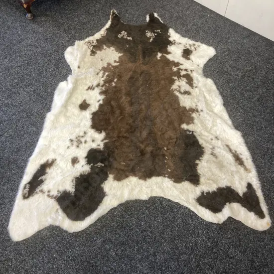 Faux Cow Hide Floor Rug. 175 x 132cm