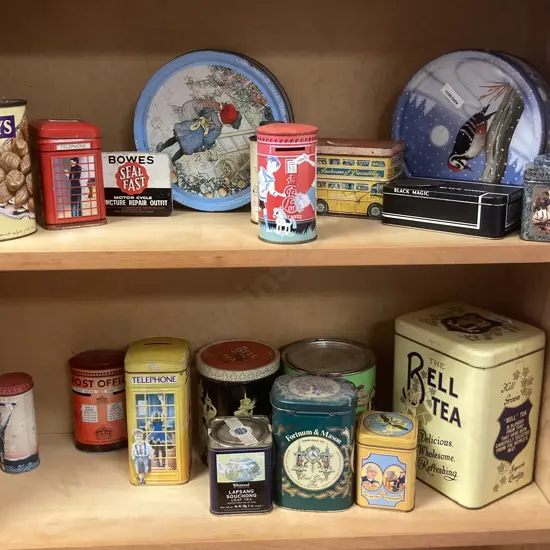 Vintage 2004 Milo Tin, Australia RFDS Outback Tea Tin, Telephone Box Tins, Post Box / Money Box Etc