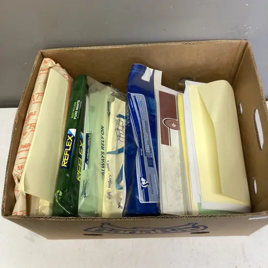 Box lot Assorted Coloured Paper