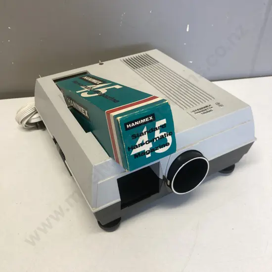Hanimex Rondette 1000 S Slide Projector With Boxed Han-O-Matic Magazine