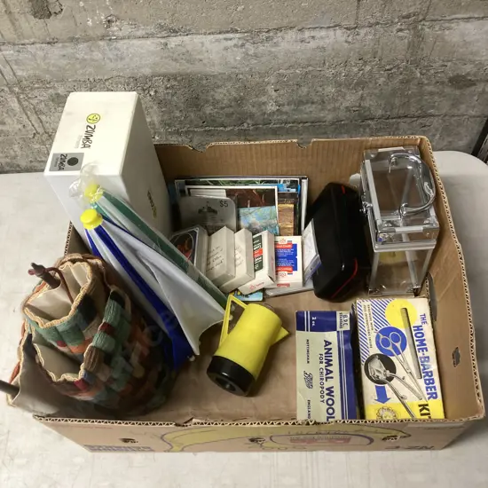 Box lot Zumba, POSB Card Packs, Vintage Items