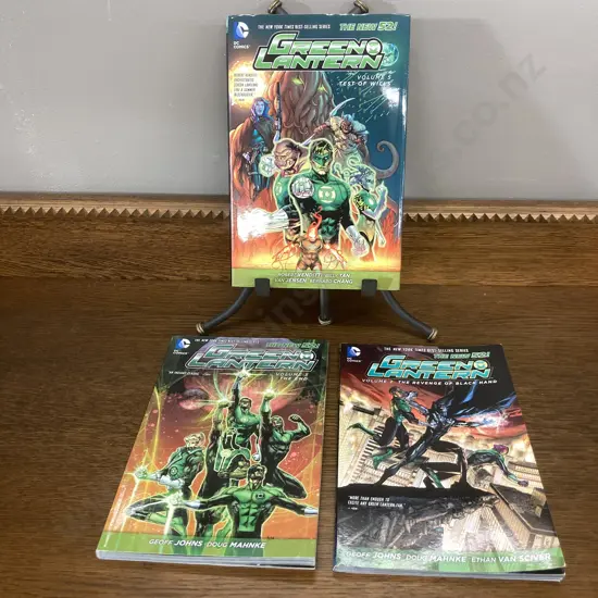 CD Comics Green Lantern Vol2 Revenge Of The Black Hand, Vol 3 The End & Vol 5 Test of Wills