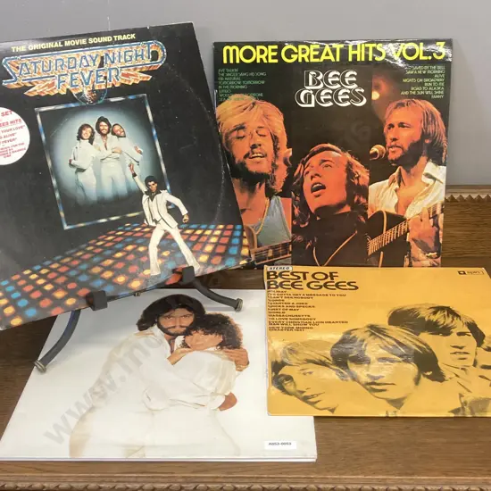 Bee Gees Vinyl LPs - Best of, More Great Hits Vol.3, Saturday Night Fever Etc Sold With 052
